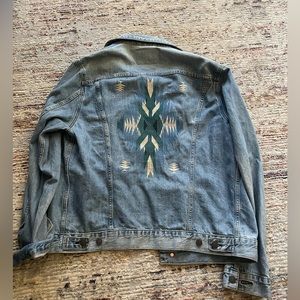 Lucky Brand Embroidered Denim Jacket